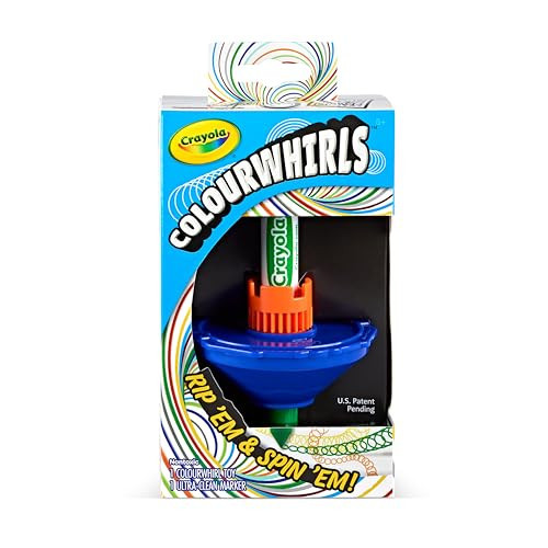 CRAYOLA - ColourWhirls, the spinning top of colours, game with 1 spinning top, assorted colours, challenges for family and friends, game and creative gift for children, from 6 years, 74-7649 | Amazon (US)