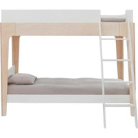 Click for more info about Perch Twin Bunk Bed, White/Birch