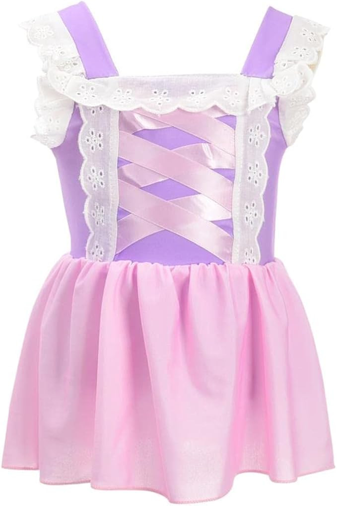 Dressy Daisy Girls Princess One Piece Swimsuit with Skirt Swimwear Swimming Bathing Suit Swim Wea... | Amazon (US)