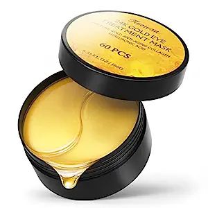 Fivewan 24k Gold Under Eye Patches - 60 Pcs Eye Mask Pure Gold Anti-Aging Collagen Hyaluronic Aci... | Amazon (US)