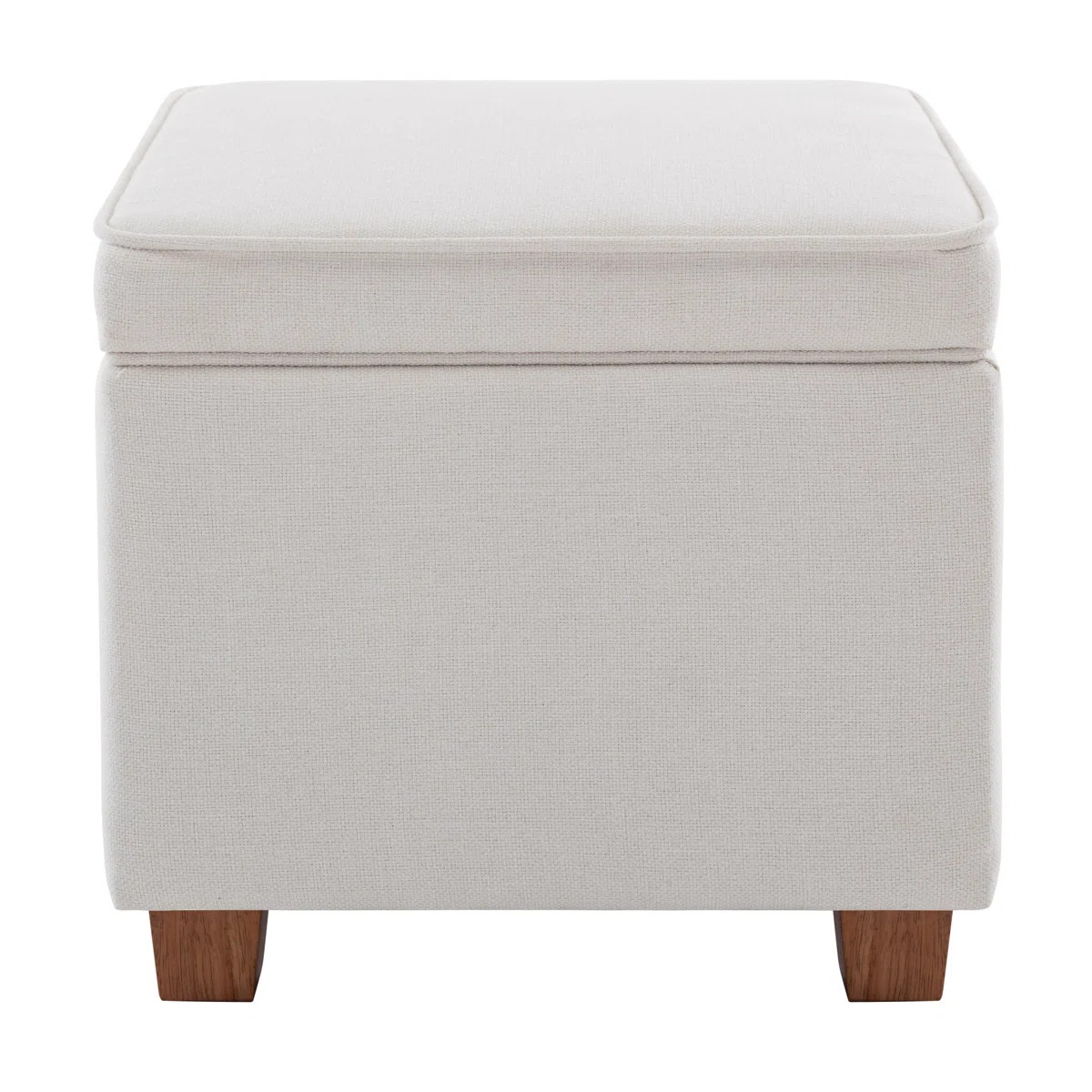 17.5" Square Storage Ottoman With Lift-Off Lid Wooden Legs For Living Room/Bedroom/Entryway | Wayfair North America