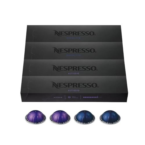 Nespresso Capsules Vertuo, Espresso Bold Variety Pack, Medium and Dark Roast Espresso Coffee, 40-Count Espresso Pods, Brews 1.35oz | Amazon (US)