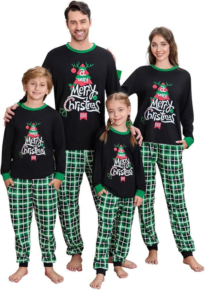 VS&LLWQ Christmas Pjs Family Set Matching Family Pajamas Christmas Family Pajamas Matching Sets H... | Amazon (US)