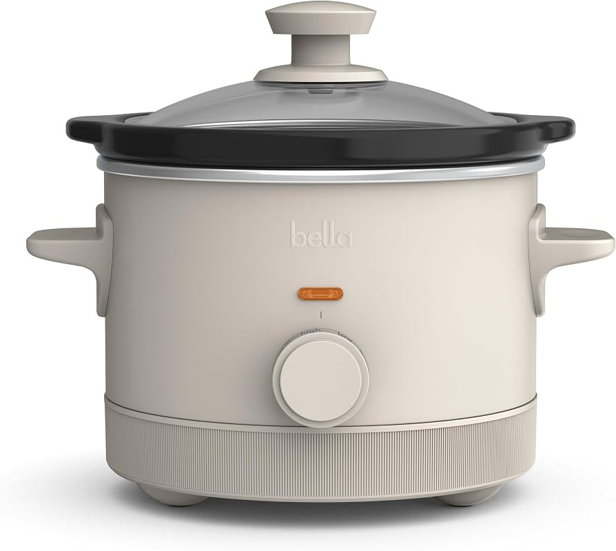bella 1.5qt Manual Non-Toxic Slow Cooker with 3 Heat Settings, Oatmilk | Amazon (US)