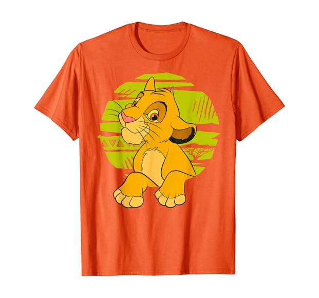 Disney The Lion King Young Simba Paws Green 90s T-Shirt T-Shirt | Amazon (US)