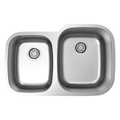 Undermount Standard Radius 32"x18" Kitchen Sink 40/60 Double Bowl 18 Gauge | Wayfair North America