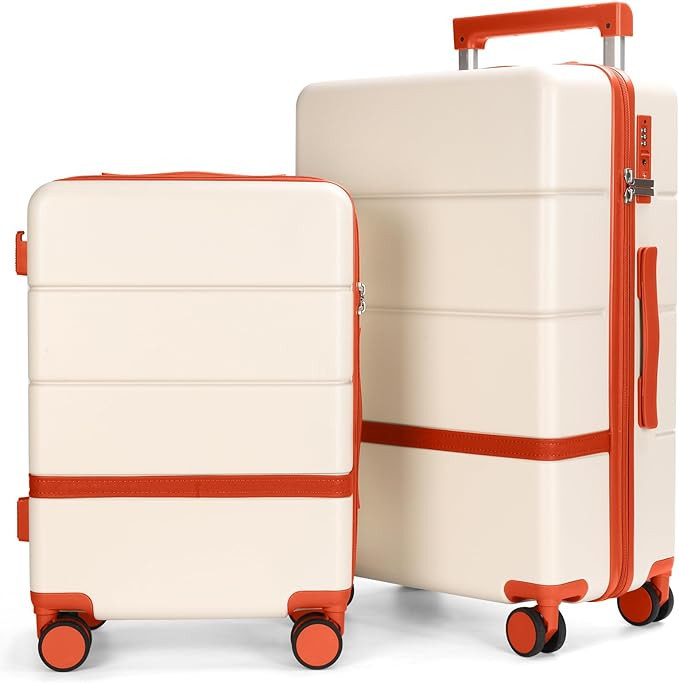 Luggage Sets, 2 Piece Suitcase set with wheels Tsa Lock 20/24 inchi Hardshell Waterproof Travel S... | Amazon (US)