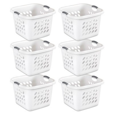 Sterilite Ultra 14 gal Square Plastic Laundry Basket w/Gripped Handles, (6 Pack) | Target