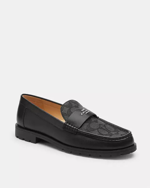 Janie Loafer In Signature Jacquard | Coach Outlet US