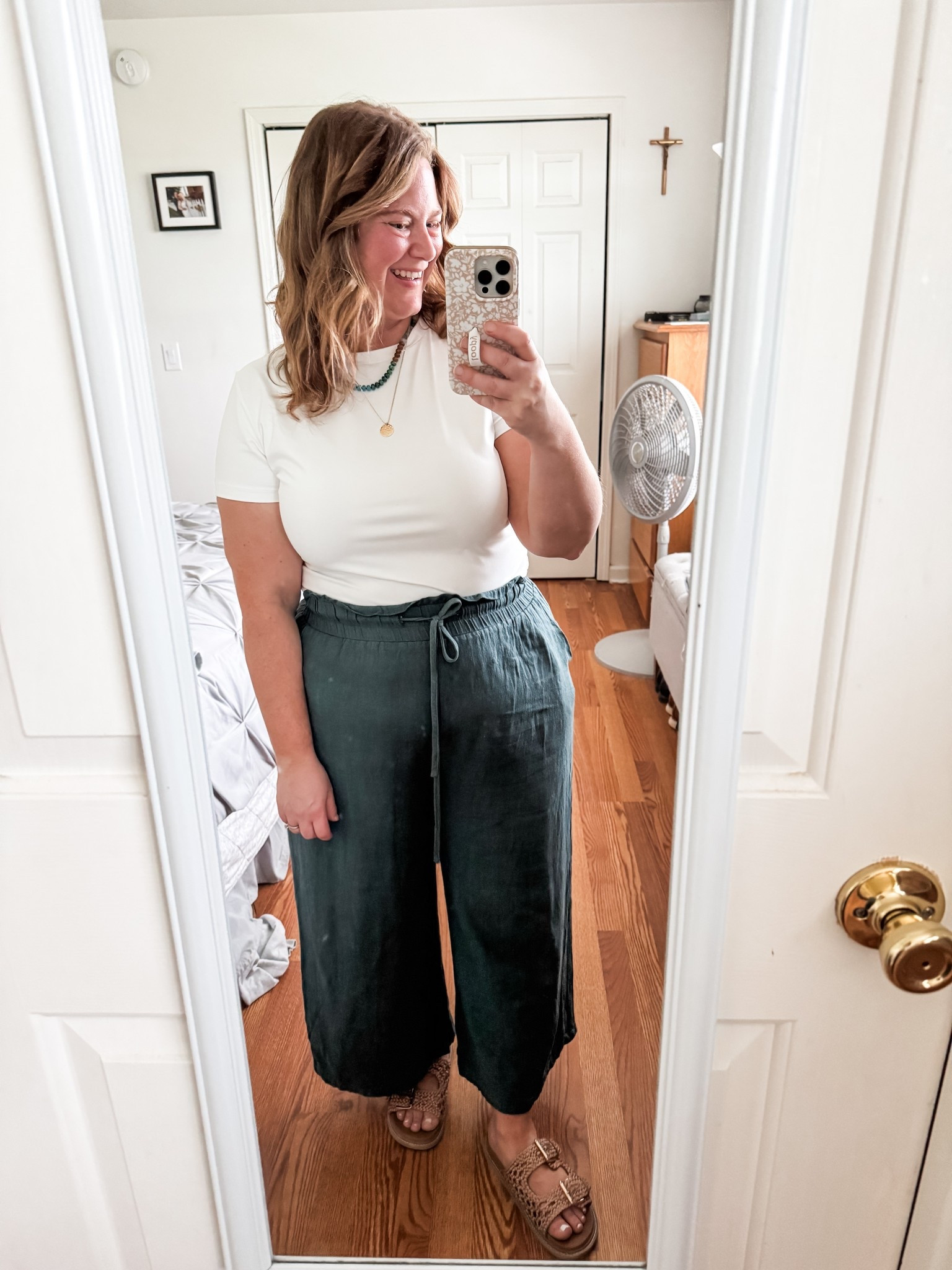 Teacher outfit! These line pants are so comfy! Size up - I wear an XXL 

#LTKPetite #LTKWorkwear #LTKMidsize