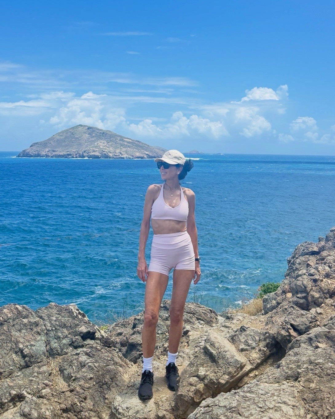 Perfect workout set for a tropical location. High rise shorts and matching bralette all under $40. #stbarths #workoutset #ootd

#LTKfitnessgoals #LTKootd #LTKmorningroutine