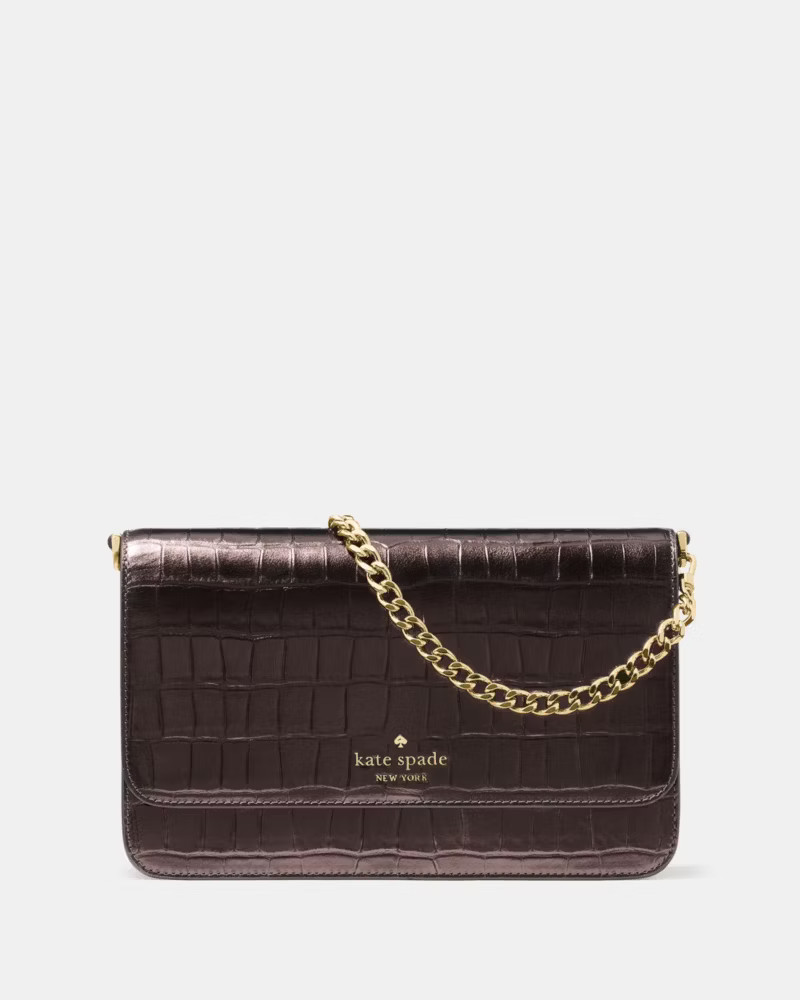 Madison Croc Embossed Willow Medium Convertible Crossbody | Kate Spade Outlet