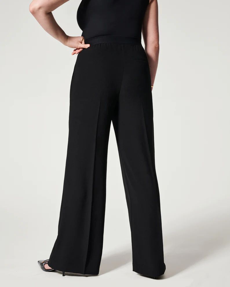 Carefree Crepe Pleated Trouser | Spanx
