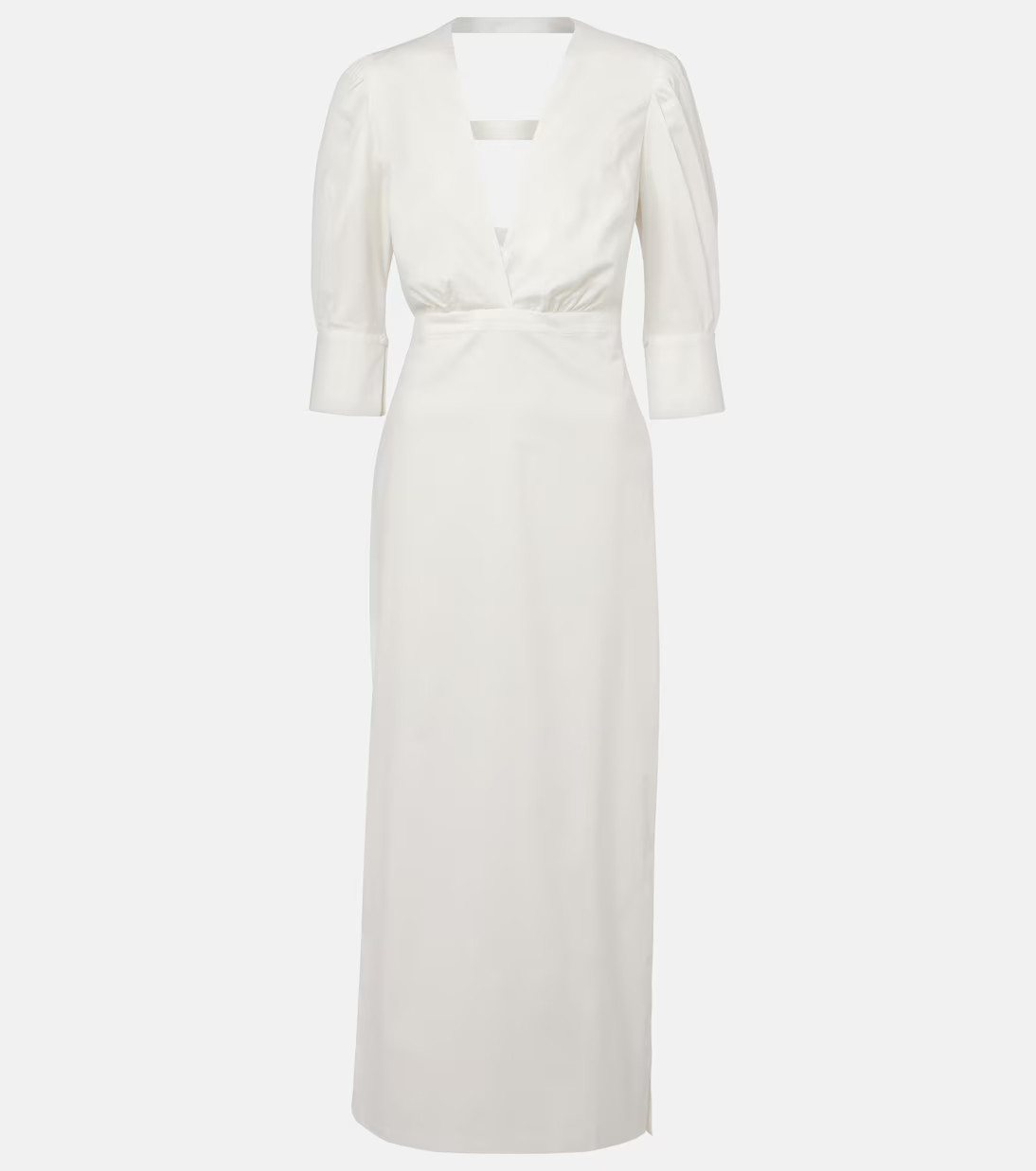 Puff-sleeve cotton maxi dress | Mytheresa (INTL)