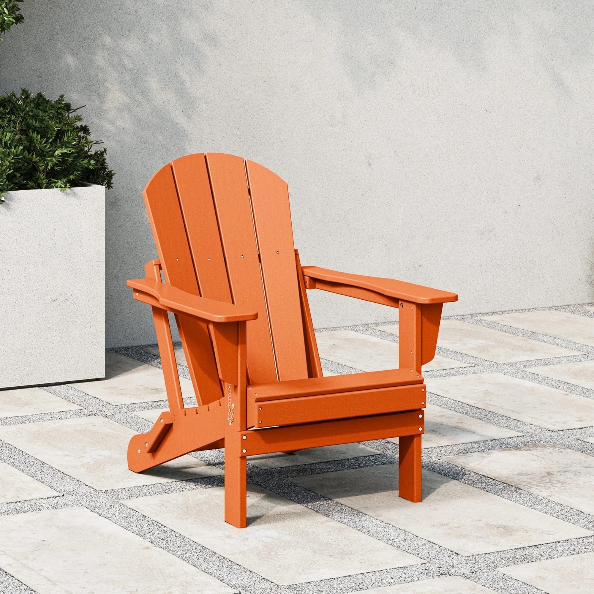 WestinTrends Malibu Outdoor Folding HDPE Adirondack Deck Chair - Patio & Outdoor Lounge, Weather... | Walmart (US)