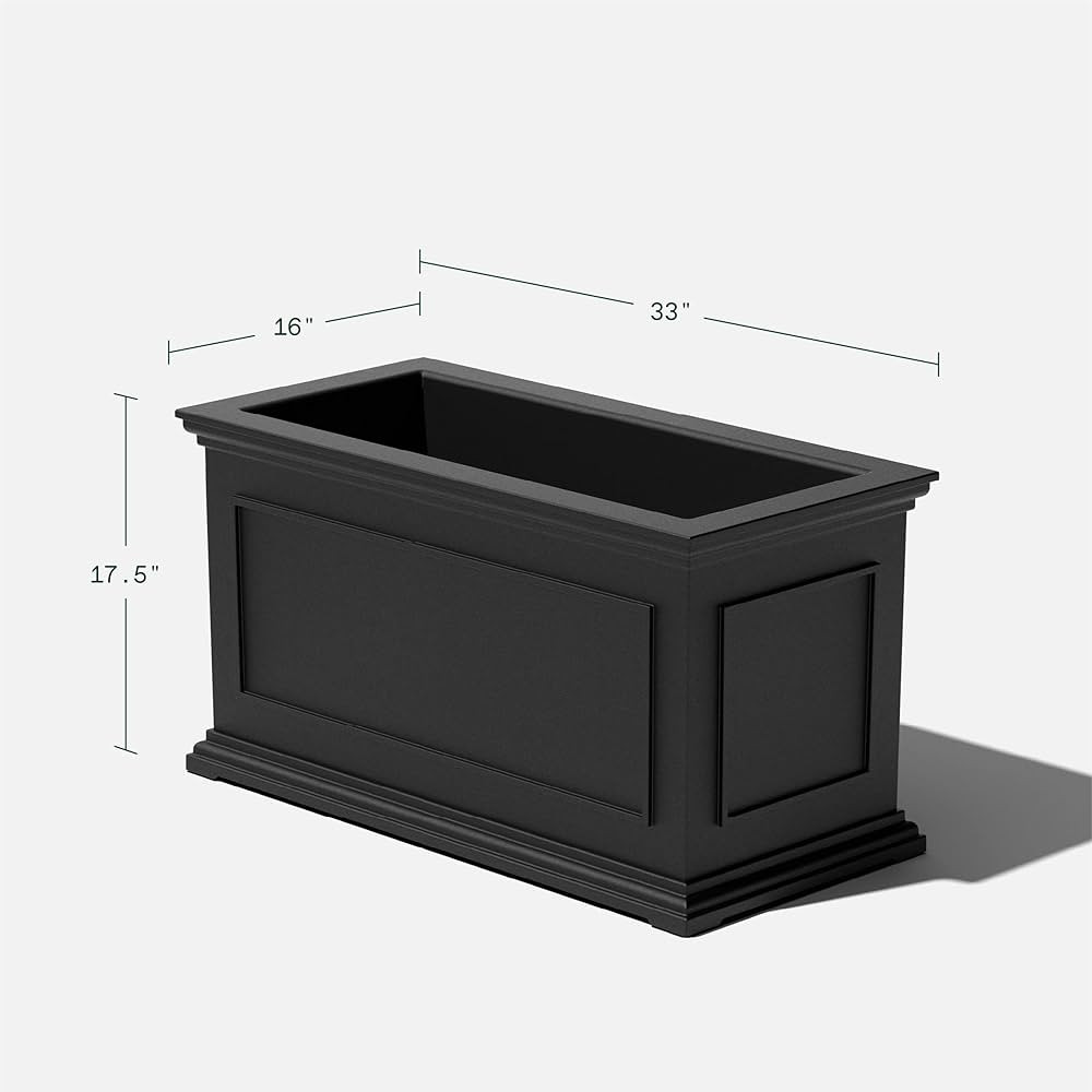 Veradek Brixton Series Long Plastic Planter - Large Planter Box for Indoor or Outdoor Patio/Balco... | Amazon (CA)
