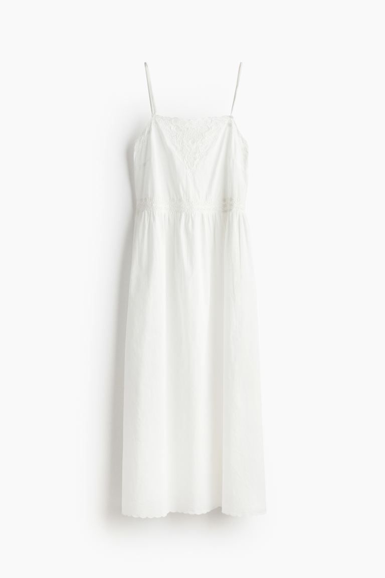 Embroidered Cotton Dress | H&M (US + CA)