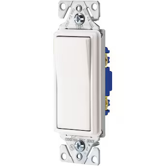 Eaton 15-amp Single-pole Rocker Light Switch, White | Lowe's