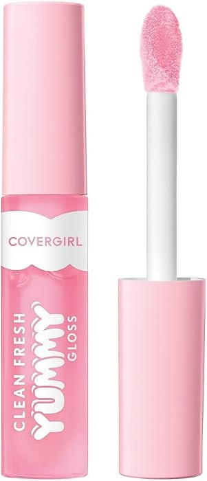 COVERGIRL Clean Fresh Yummy Lip Gloss, Sheer, Natural Scents, Vegan Formula - 150 Sugar Poppy, 0.... | Amazon (US)
