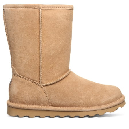 BEARPAW Women's Elle Short Iced Coffee Size 9 | Classic Suede Pull On Fashion Boot | Cozy Winter Boots for Women | Walmart (US)