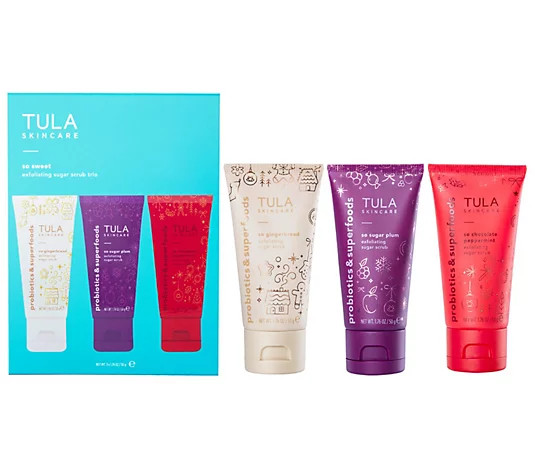TULA So Sweet Exfoliating Sugar Scrub Trio | QVC
