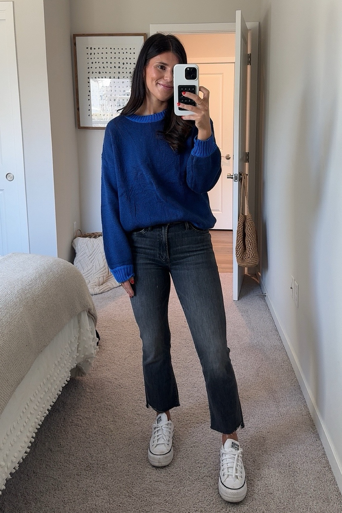 Love this sweater find from Amazon! Wearing a small, but like the fit of the medium more! 

#amazon #workoutfit #jeans 

#LTKfindsunder100 #LTKSeasonal #LTKfindsunder50