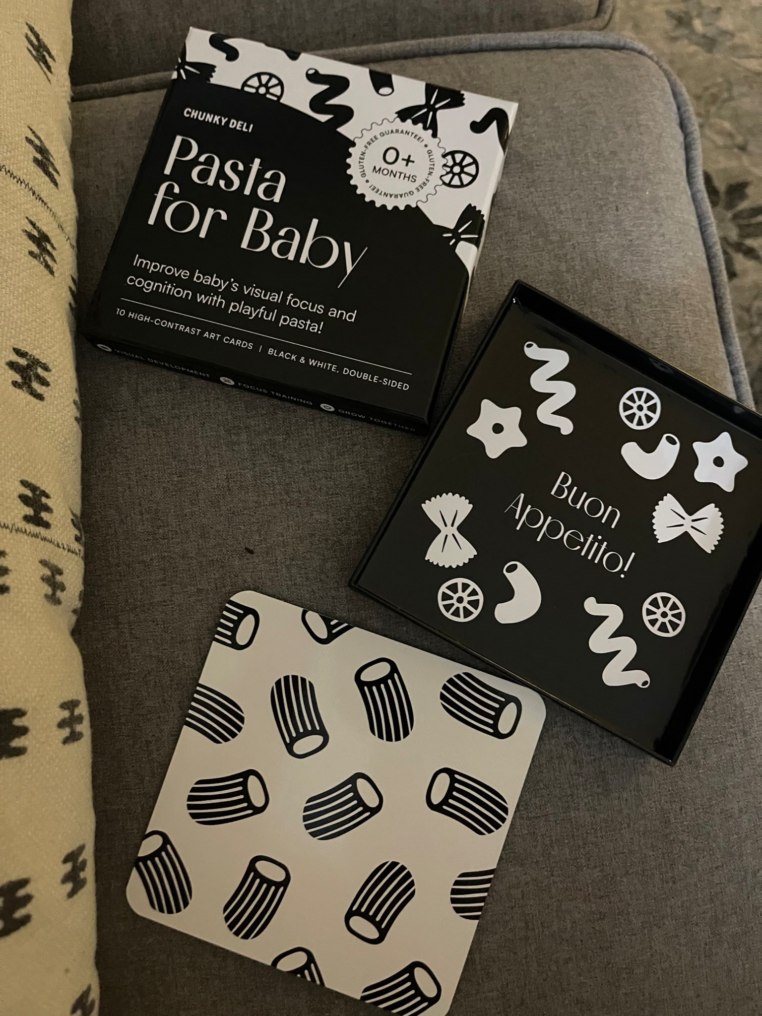 baby holiday gift/ baby shower gift idea! pasta for baby high contrast cards 

#LTKBump #LTKBaby #LTKGiftGuide