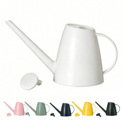 Plastic 1.8-liter Watering Can with Detachable Spout and Sprinkler Head, for Controlled Pouring and Easy Handling, White | Target