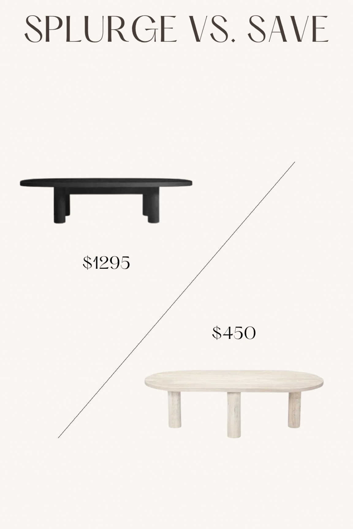 Can’t get table splurge vs save // home // home decor // furniture 

#LTKhome