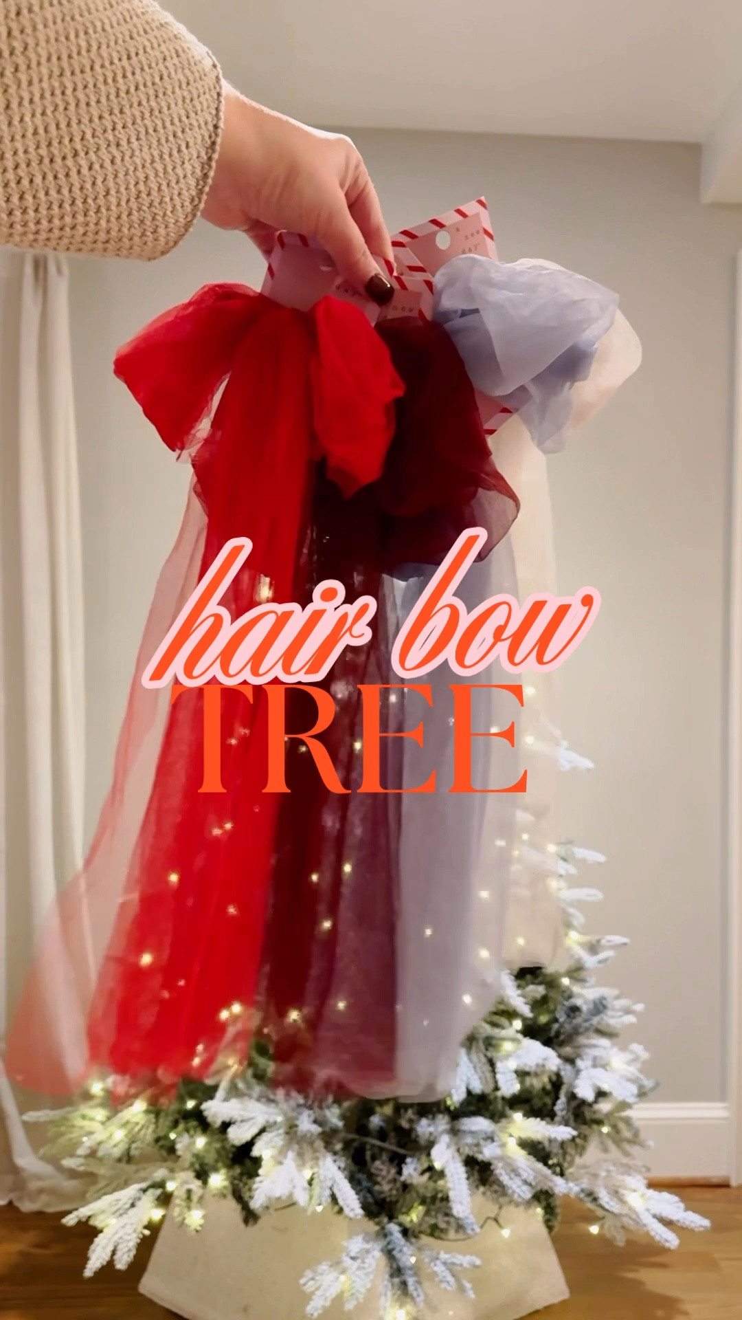 Covered my lounge Christmas tree in hair bows from Target!!!! Happy accident and I love it! 🎀🥰 

#LTKFindsUnder50 #LTKHoliday #LTKHome