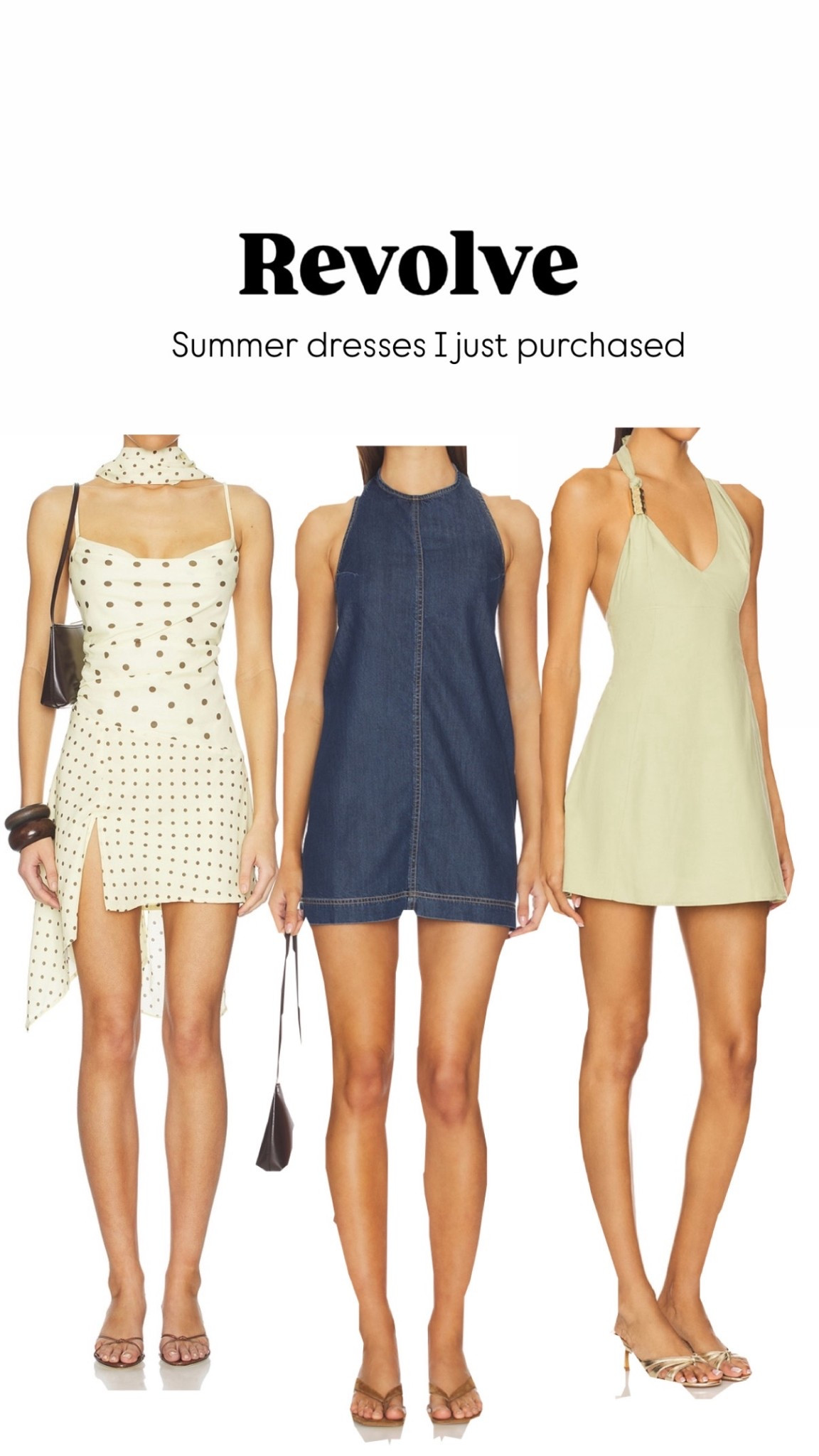 Getting ready for the warmer weather. Here are some dresses I just ordered from @Revolve for summer  

#LTKootd #LTKSeasonal