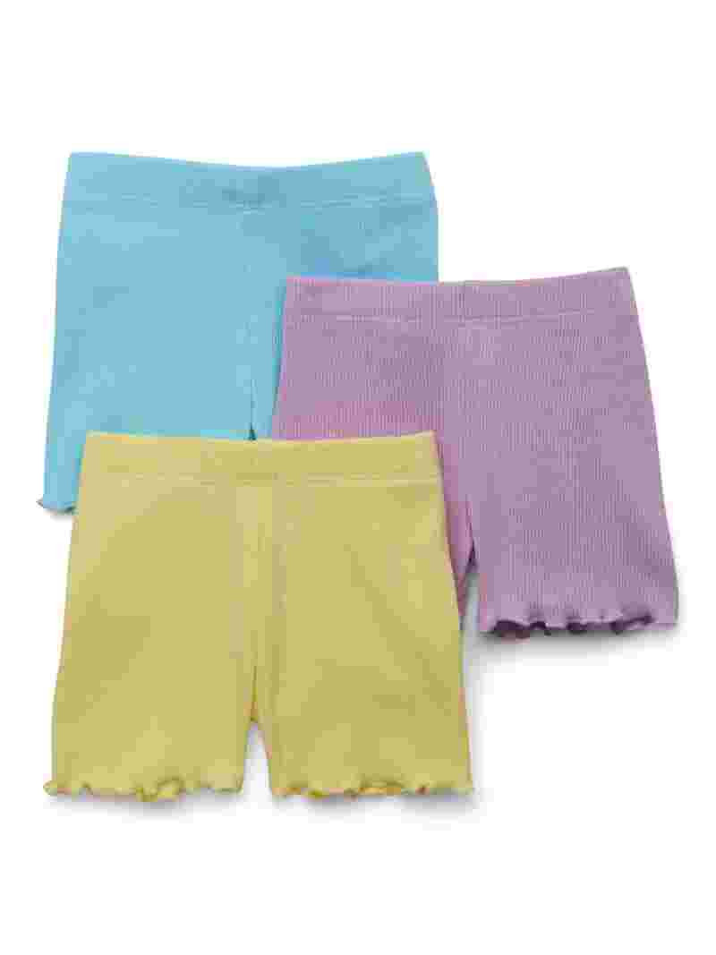 Garanimals Baby Girls Solid Ribbed Ruffle Shorts, 3-Pack, Sizes 0-24M - Walmart.com | Walmart (US)