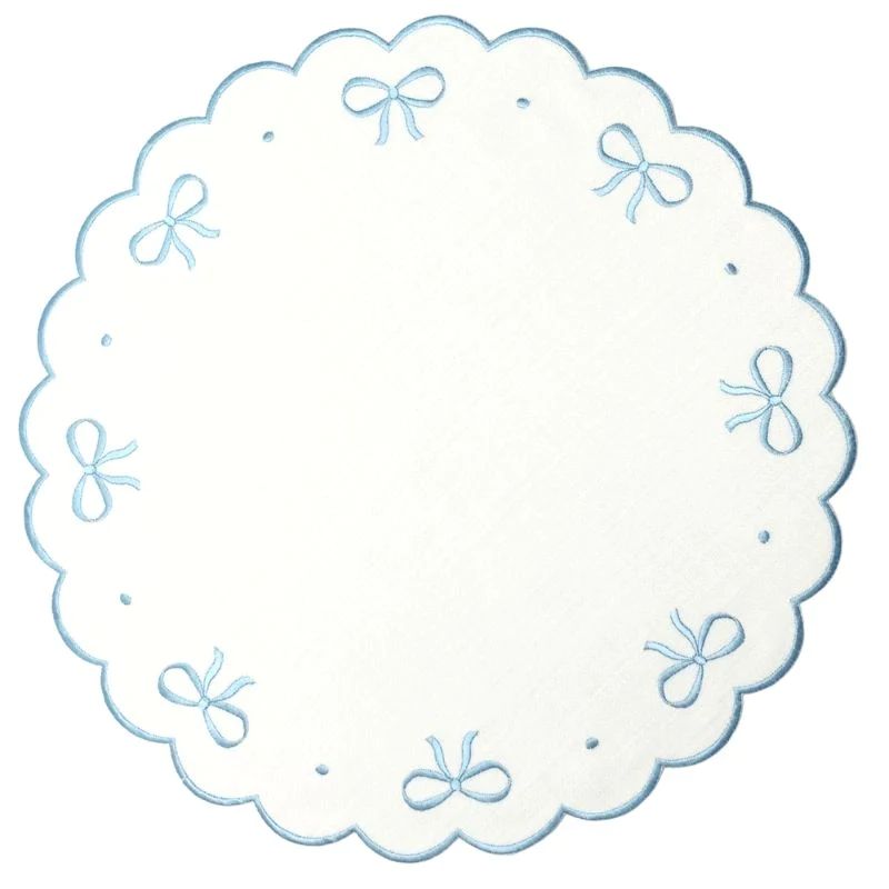Bow Placemat in Blue | Over The Moon