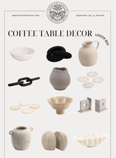 You don’t have to spend alot of money to style! Here are some items under $50 that are great for decorating your coffee table! 

#LTKstyletip #LTKhome #LTKfindsunder50