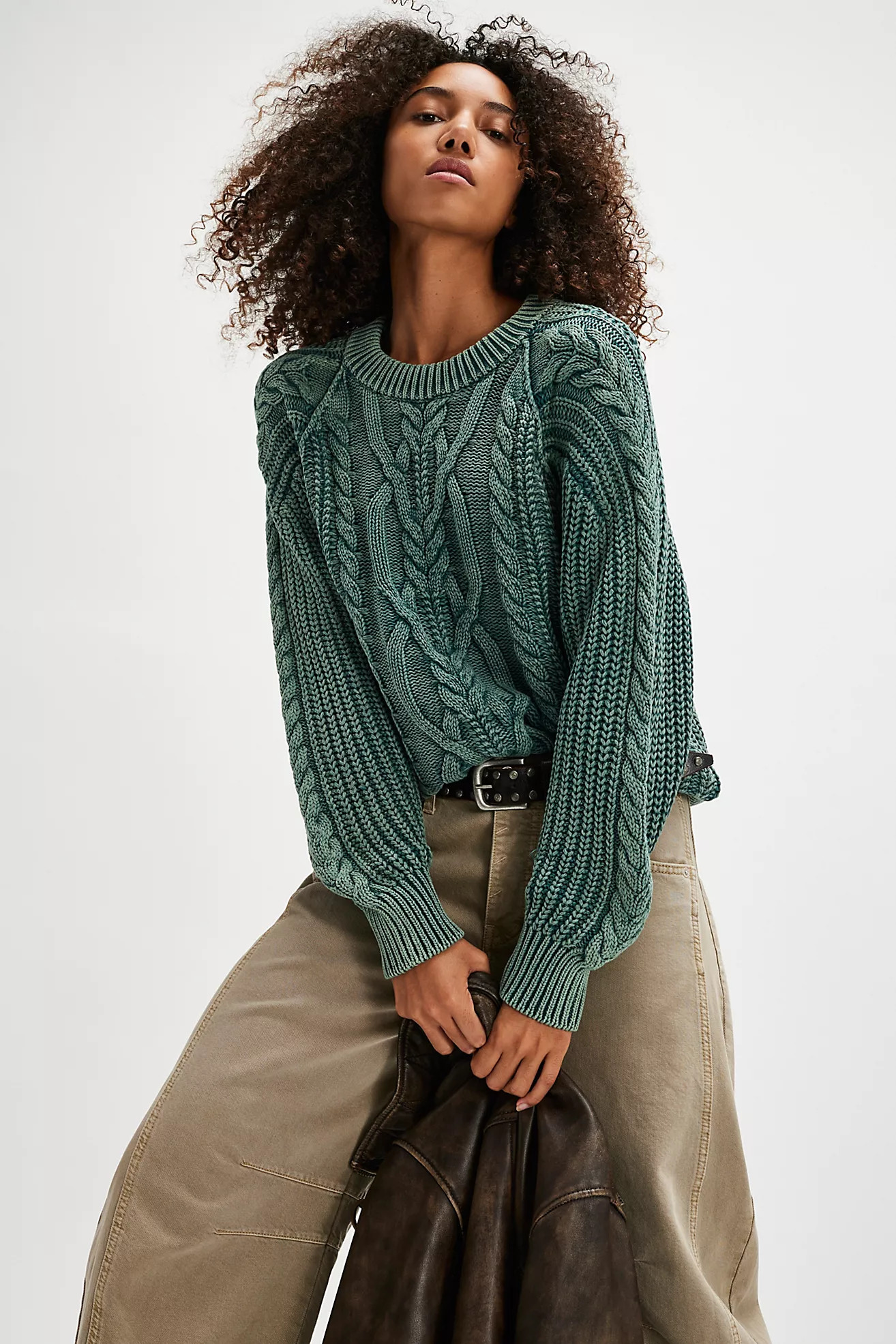 Frankie Cable Sweater | Free People (Global - UK&FR Excluded)