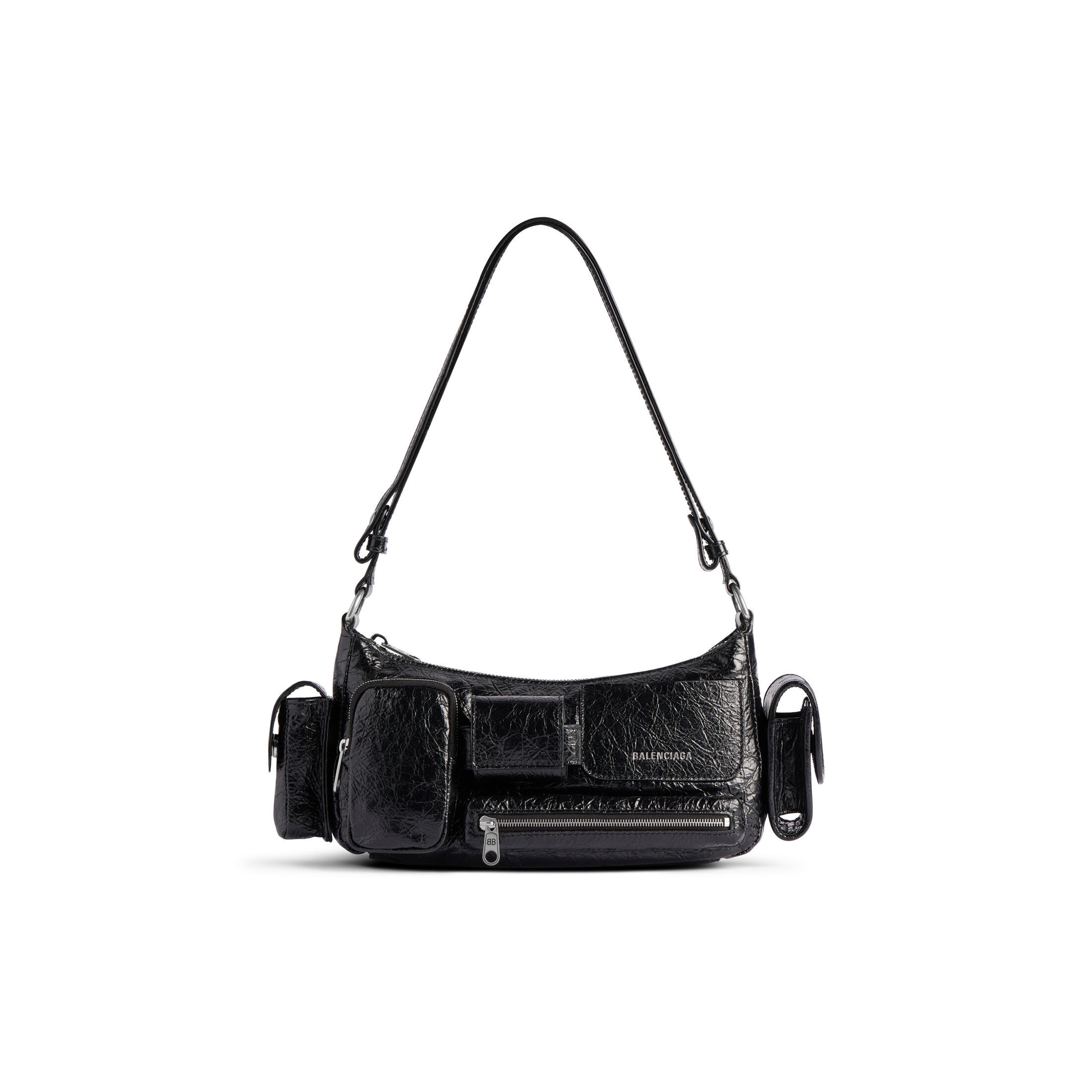 Balenciaga Superbusy Crossbody Bag Black - Women's -Material: Lambskin, Polyester | Balenciaga