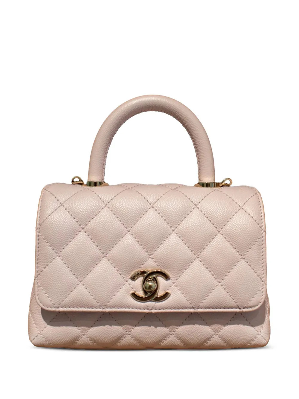 CHANEL Pre-Owned diamond-quilted leather tote bag - Pink | Farfetch Global