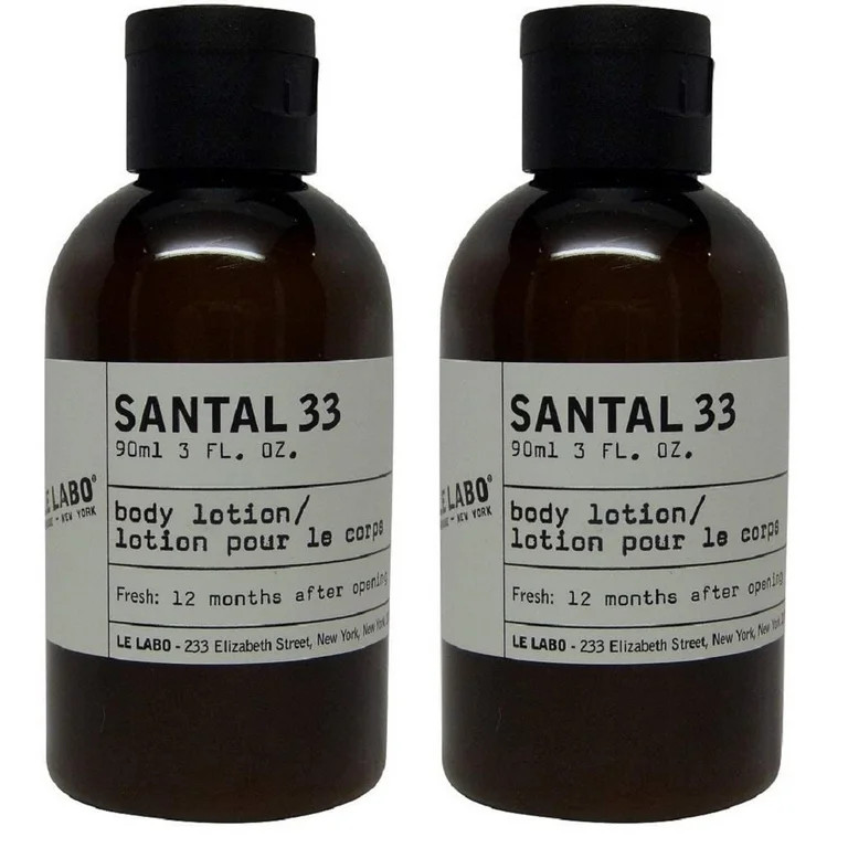 Le Labo Santal 33 Body Lotion Lot of 2 Each, 3 fl oz Bottle, Total of 6 fl oz | Walmart (US)