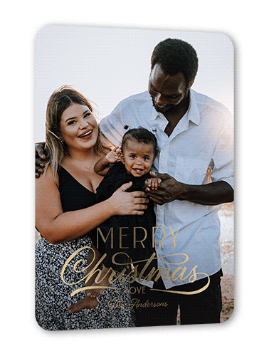 Fun Merry Script Holiday Card | Shutterfly