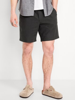 Linen-Blend Jogger Shorts -- 7-inch inseam | Old Navy (US)