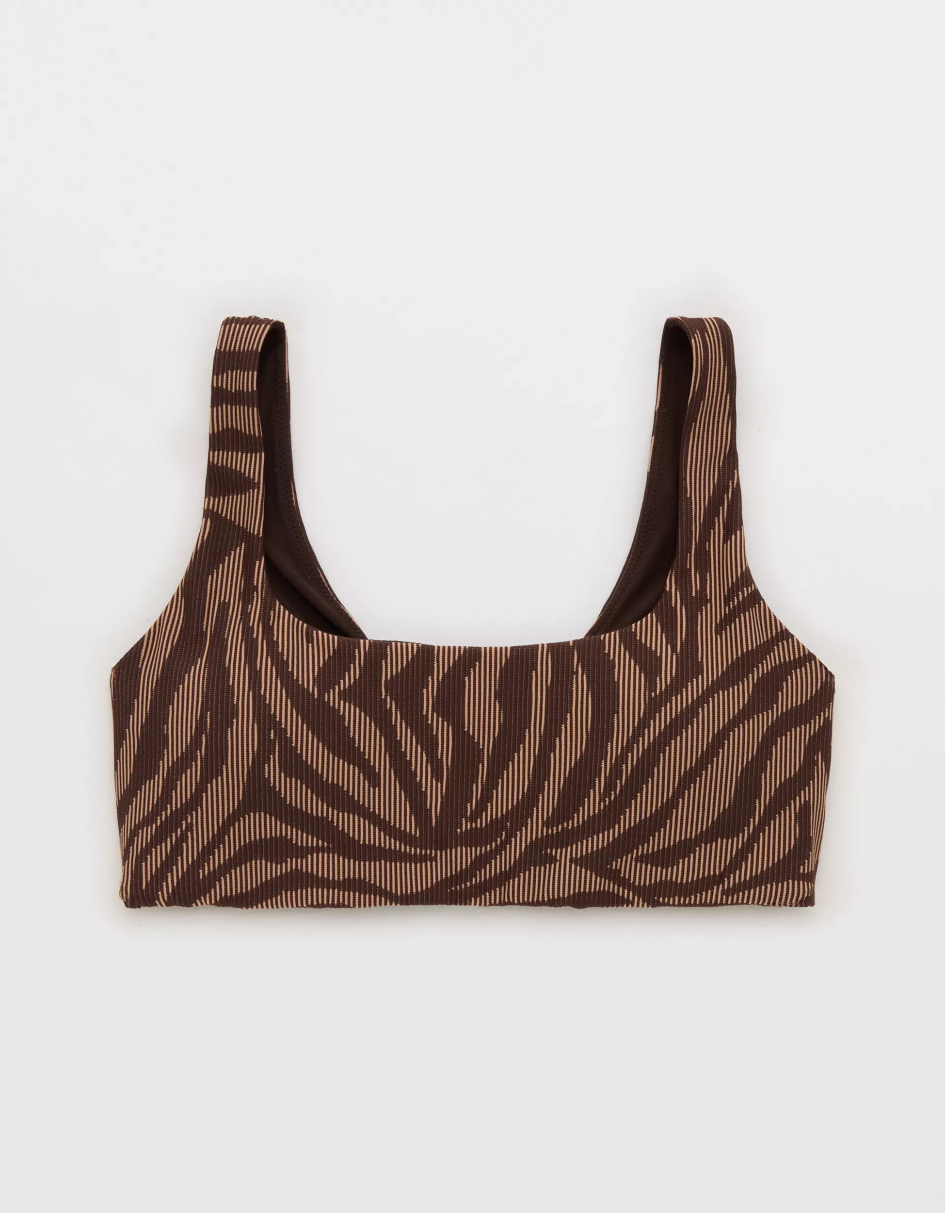 OFFLINE By Aerie Stripe Rib Classic Sports Bra | American Eagle Outfitters (US & CA)