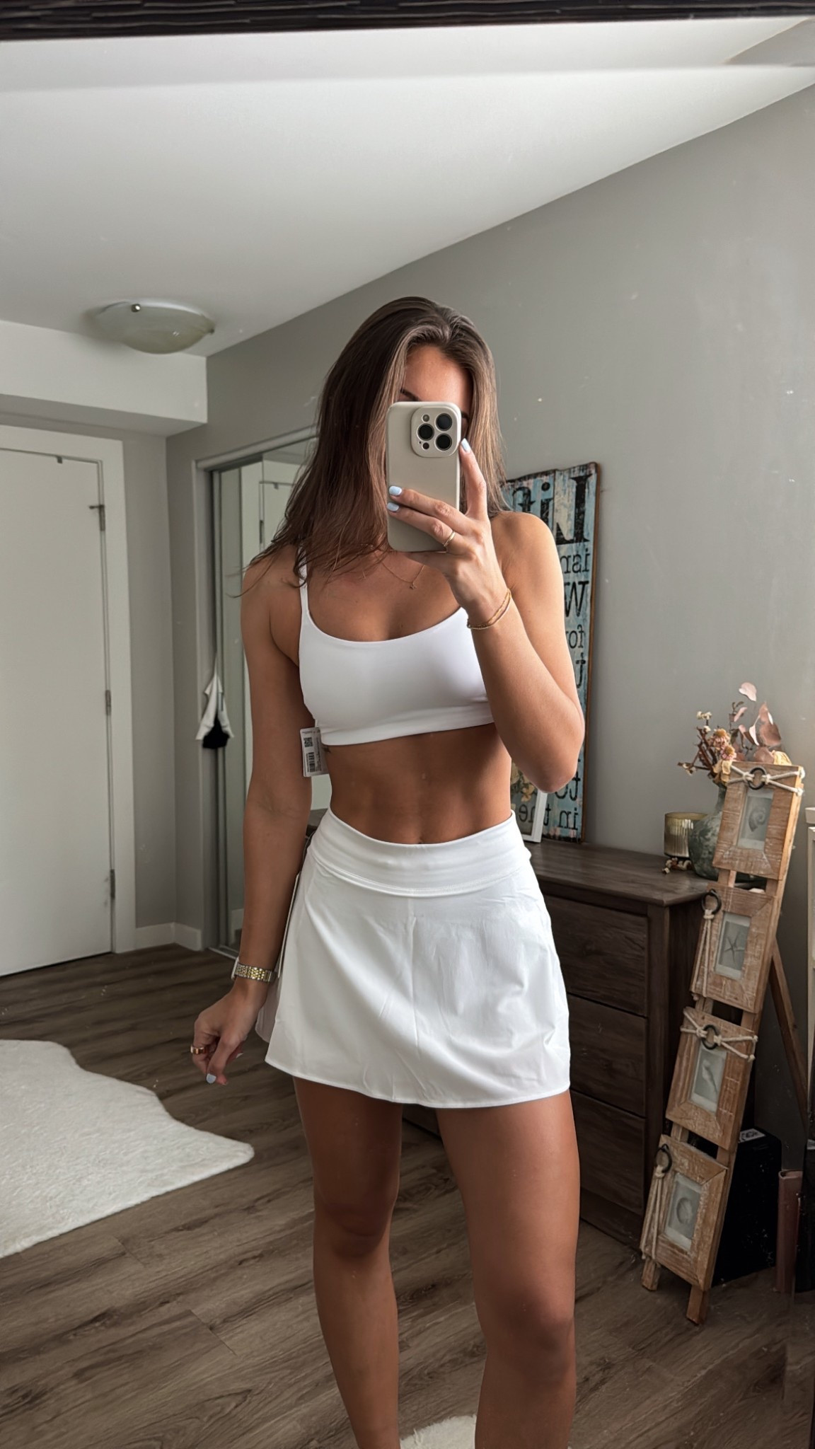 Size 4 in both lululemon tennis pieces 