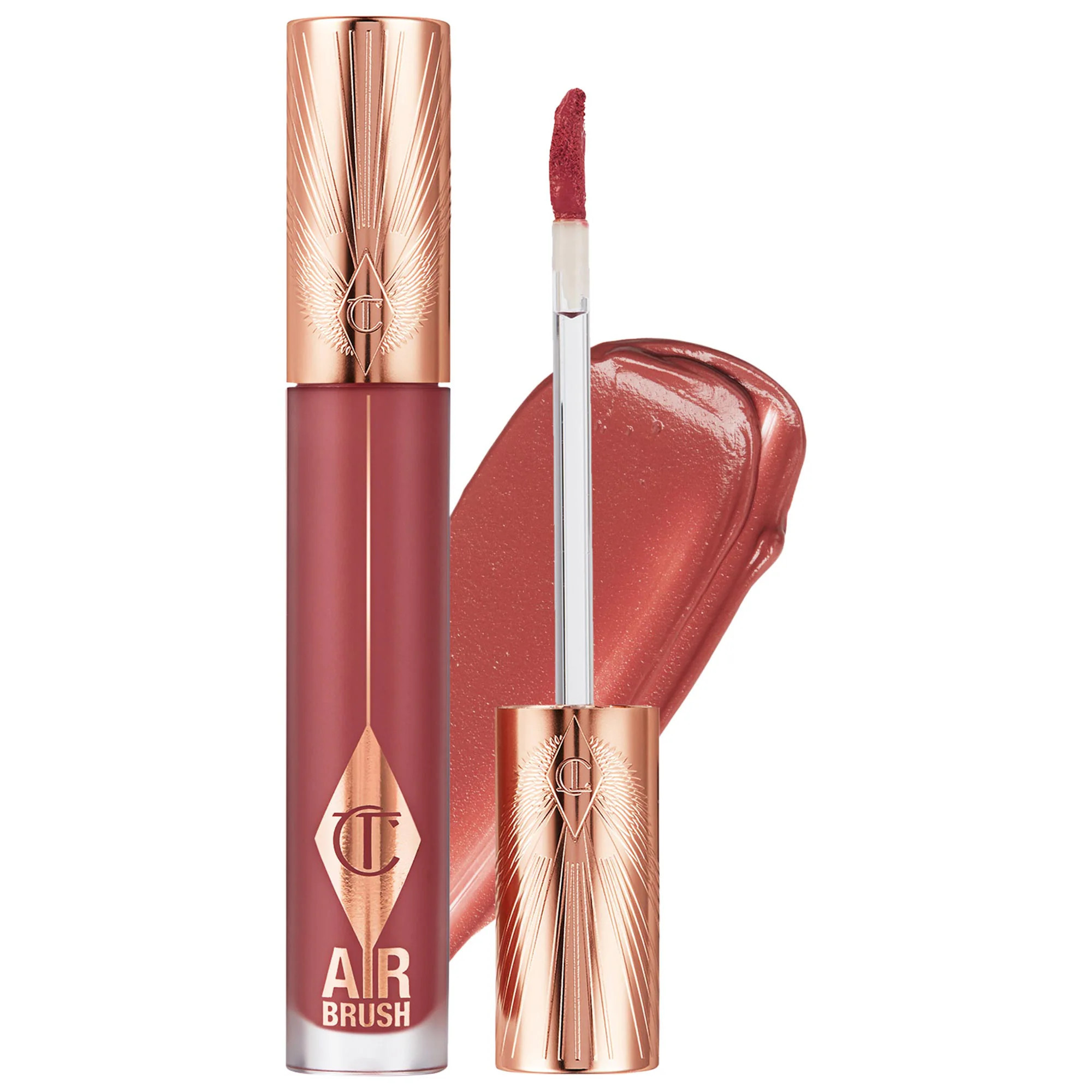 Charlotte Tilbury Airbrush Flawless Matte Lip Blur Liquid Lipstick Pillow Talk Medium Blur 0.22 oz / 6.8 mL | Sephora (US)