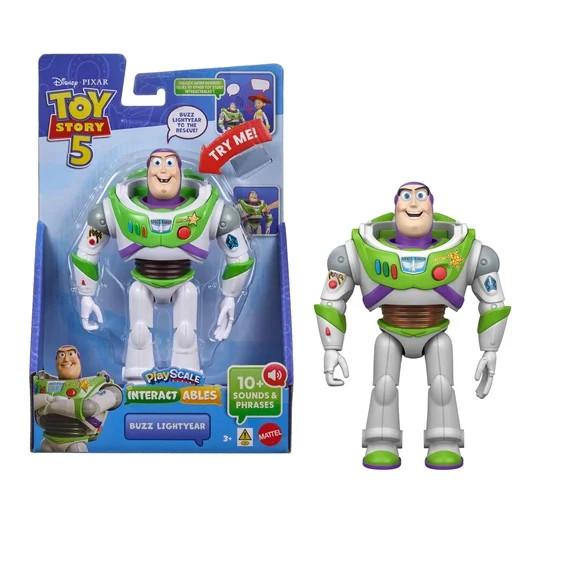 Disney and Pixar Toy Story 5 Interactables Buzz LIghtyear 7 Inch Movie Phrases & Cross Talk | Walmart (US)