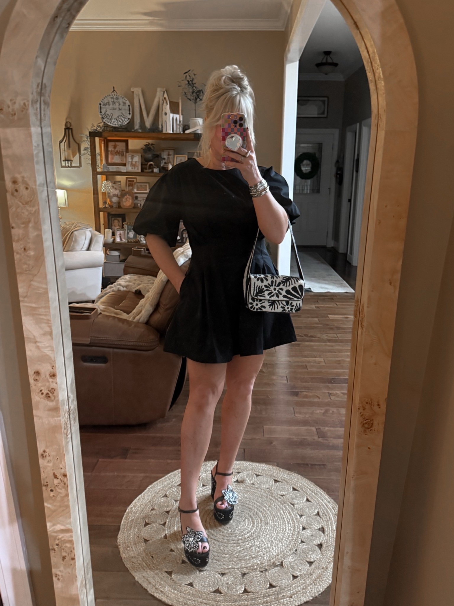 My wedding fit 🖤
Dress medium
Sandals true to size 
Silver bracelets and earrings are @shopbeljoy save with code MANDIE

#LTKootd #LTKOver40 #LTKWedding
