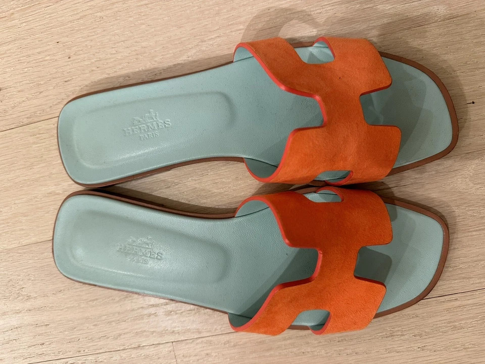 Hermes oran sandals 38  | eBay | eBay US