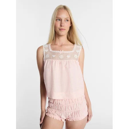 Kacey Lee Women s Woven Sleep Set 2-Piece Sizes XS-XXL | Walmart (US)