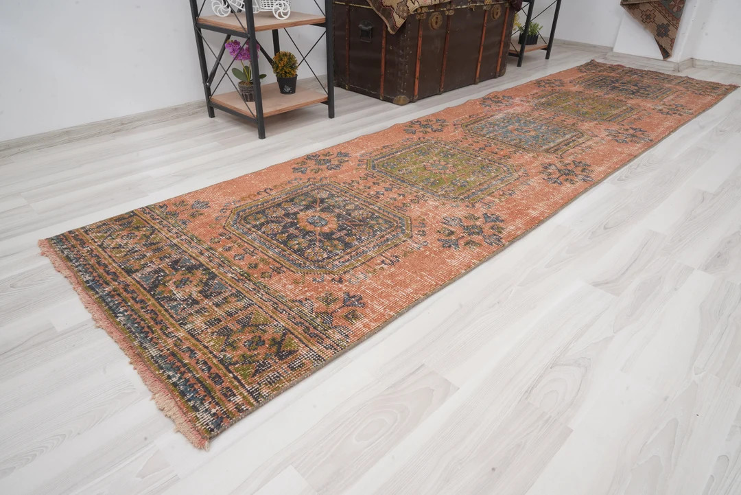 3x11 Runner,oushak Rug Runner,faded Turkish Runner,vintage Runner 3x11,antique,anatolian,wool, Ha... | Etsy (US)