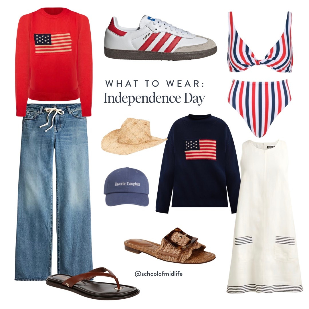 What to Wear: Independence Day 🇺🇸

#fashionover40 #fashionover50 #midlifefashion

#LTKOver40 #LTKStyleTip #LTKSummerEdit