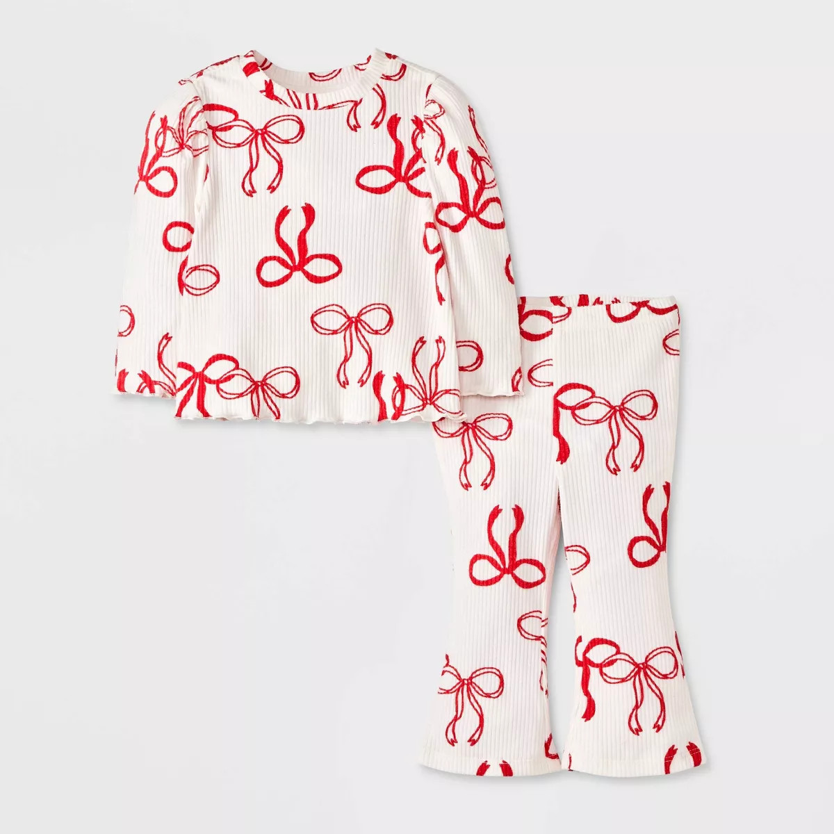 Baby Girls' Cozy Ribbed Top & Bottom Set - Cat & Jack™ | Target